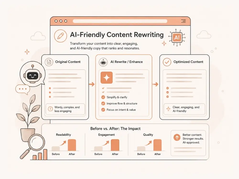 AI-Friendly Content Rewriting