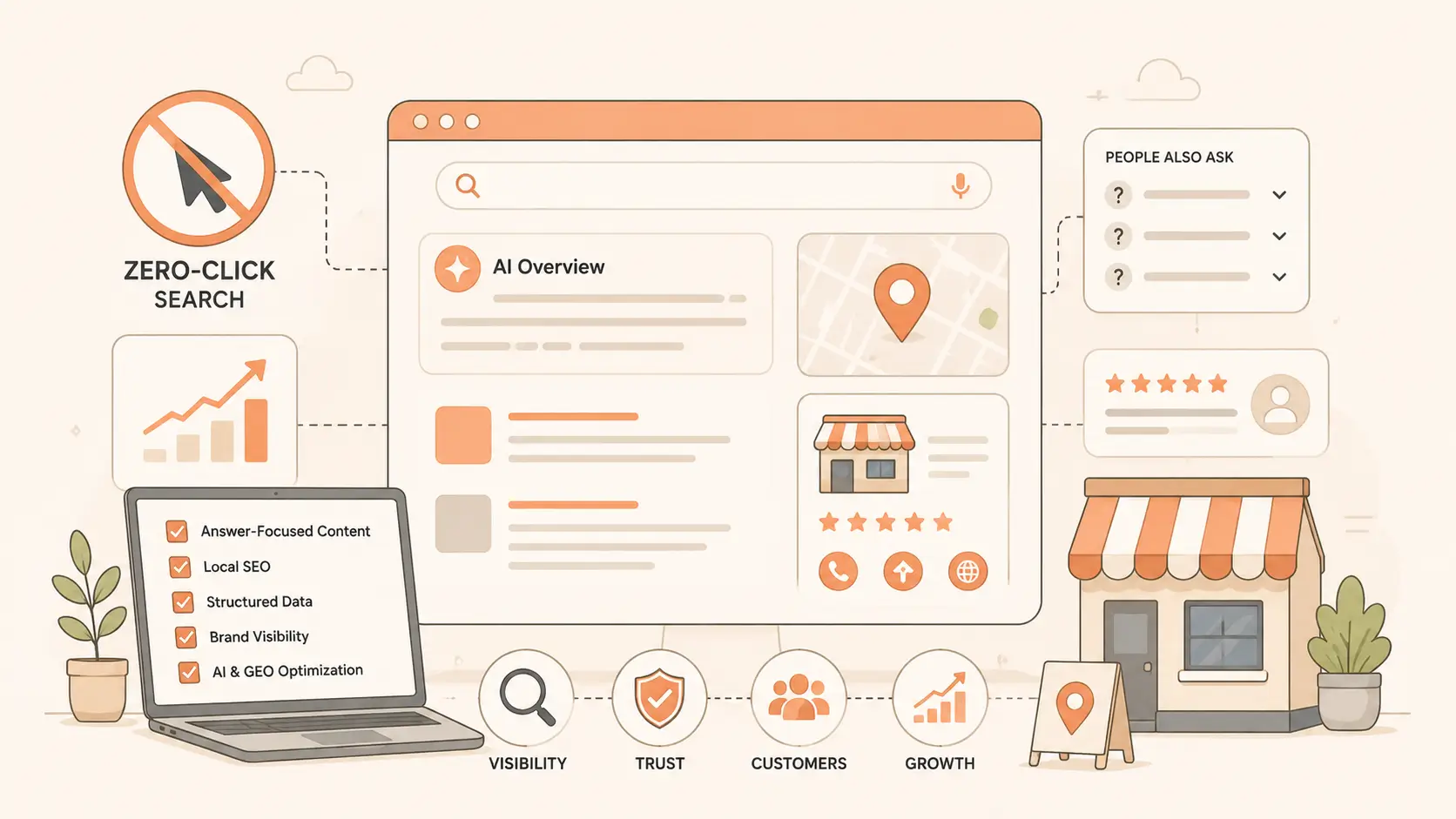 Cover image for Zero-Click SEO Strategy for Small Businesses in 2026